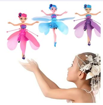 Rechargeable LED Flying Princess Dolls with Infrared Control - Magic Flying Toys for Kids - Perfect Birthday Gift